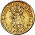Reverse thumbnail for 1/2 Escudo from 1751JB