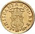 Reverse thumbnail for 1/2 Escudo from 1755JB