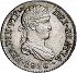 Obverse thumbnail for 1/2 Real from 1816GJ