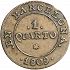 Reverse thumbnail for 1 Cuarto from 1809