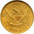 Reverse thumbnail for 1861 US 10 $ minted in Philadelphia