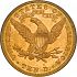 Reverse thumbnail for 1883 US 10 $ minted in Philadelphia