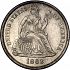Obverse thumbnail for 1862 US 10 ct. minted in Philadelphia