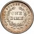 Reverse thumbnail for 1838 US 10 ct. minted in Philadelphia