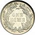 Reverse thumbnail for 1888 US 10 ct. minted in Philadelphia