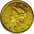Obverse thumbnail for 1849C US 1 $ - Gold