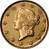 Obverse thumbnail for 1849O US 1 $ - Gold