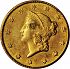Obverse thumbnail for 1850 US 1 $ - Gold