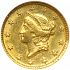 Obverse thumbnail for 1851D US 1 $ - Gold