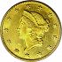 Obverse thumbnail for 1852C US 1 $ - Gold