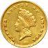 Obverse thumbnail for 1855C US 1 $ - Gold