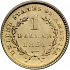 Reverse thumbnail for 1851 US 1 $ - Gold