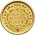 Reverse thumbnail for 1853O US 1 $ - Gold