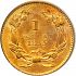 Reverse thumbnail for 1855 US 1 $ - Gold minted in Philadelphia