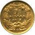 Reverse thumbnail for 1859D US 1 $ - Gold
