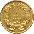 Reverse thumbnail for 1876 US 1 $ - Gold