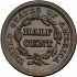 Reverse thumbnail for 1850 US 1/2 ct. minted in Philadelphia