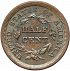 Reverse thumbnail for 1857 US 1/2 ct. minted in Philadelphia