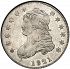 Obverse thumbnail for 1821 US 25 ct. minted in Philadelphia