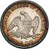 Reverse thumbnail for 1858 US 25 ct. minted in Philadelphia