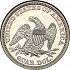 Reverse thumbnail for 1865 US 25 ct. minted in Philadelphia