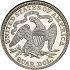 Reverse thumbnail for 1886 US 25 ct. minted in Philadelphia