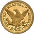 Reverse thumbnail for 1850 US 2 $ 50 minted in Dahlonega