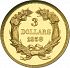 Reverse thumbnail for 1859 US 3 $ minted in Philadelphia