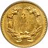 Reverse thumbnail for 1861 US 3 $ minted in Philadelphia