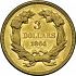 Reverse thumbnail for 1864 US 3 $ minted in Philadelphia