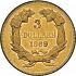 Reverse thumbnail for 1869 US 3 $ minted in Philadelphia