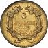Reverse thumbnail for 1872 US 3 $ minted in Philadelphia