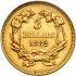 Reverse thumbnail for 1882 US 3 $ minted in Philadelphia