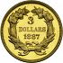 Reverse thumbnail for 1887 US 3 $ minted in Philadelphia