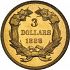 Reverse thumbnail for 1888 US 3 $ minted in Philadelphia