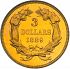 Reverse thumbnail for 1889 US 3 $ minted in Philadelphia