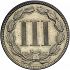 Reverse thumbnail for 1883 US 3 ct. minted in Philadelphia