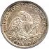 Reverse thumbnail for 1838 US 50 ct. minted in Philadelphia