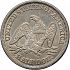 Reverse thumbnail for 1847 US 50 ct. minted in Philadelphia