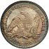 Reverse thumbnail for 1858 US 50 ct. minted in Philadelphia