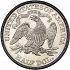 Reverse thumbnail for 1871 US 50 ct. minted in Philadelphia