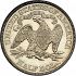 Reverse thumbnail for 1883 US 50 ct. minted in Philadelphia
