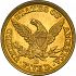 Reverse thumbnail for 1845 US 5 $ minted in Dahlonega