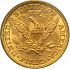 Reverse thumbnail for 1882 US 5 $ minted in Philadelphia